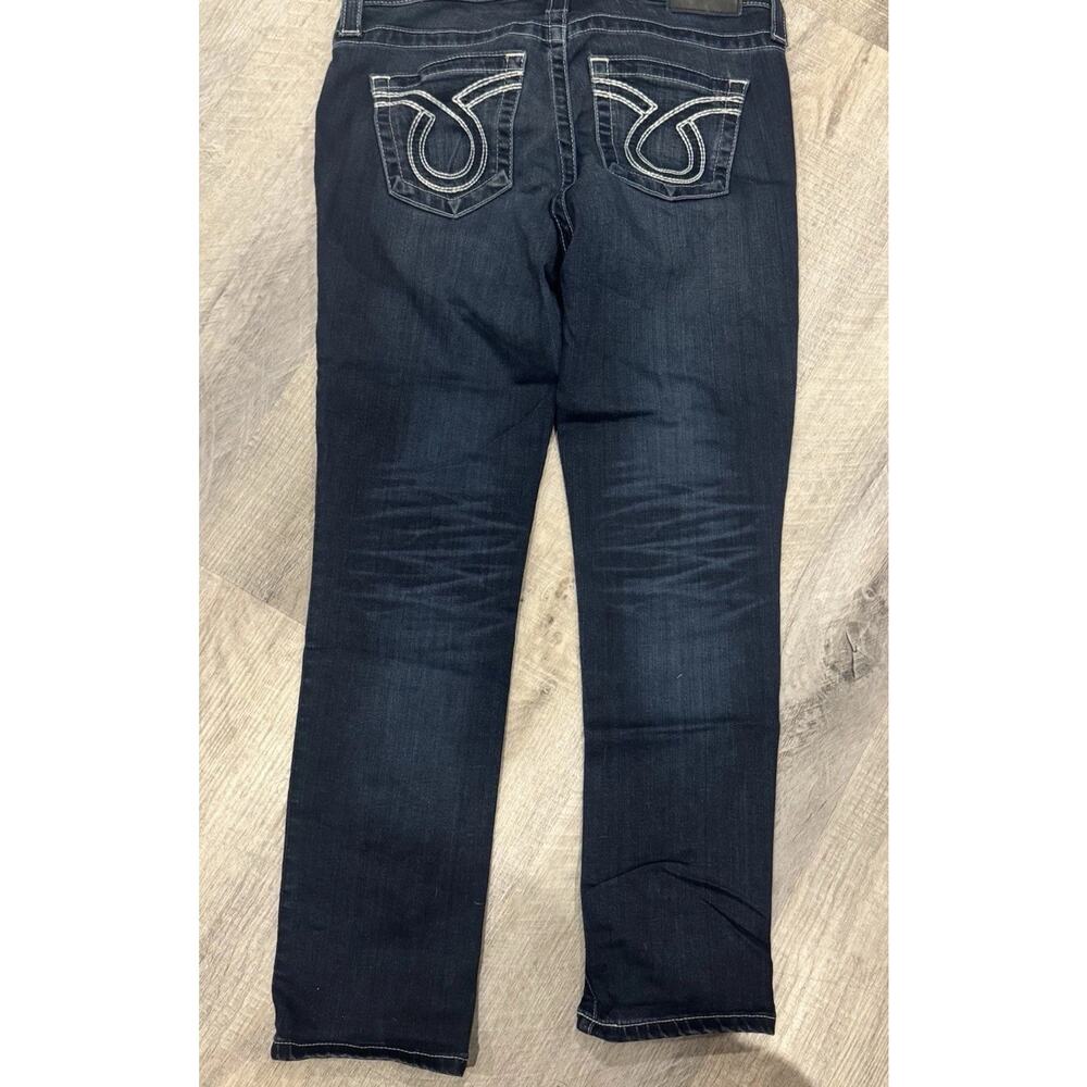 Big Star Maddie Y2K StyleStretch 7/8 Length Jeans Womens Size 27w Dark Blue - Picture 2 of 6